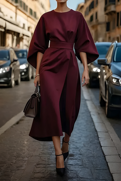 Vera - Schickes Midikleid mit Tailleakzent