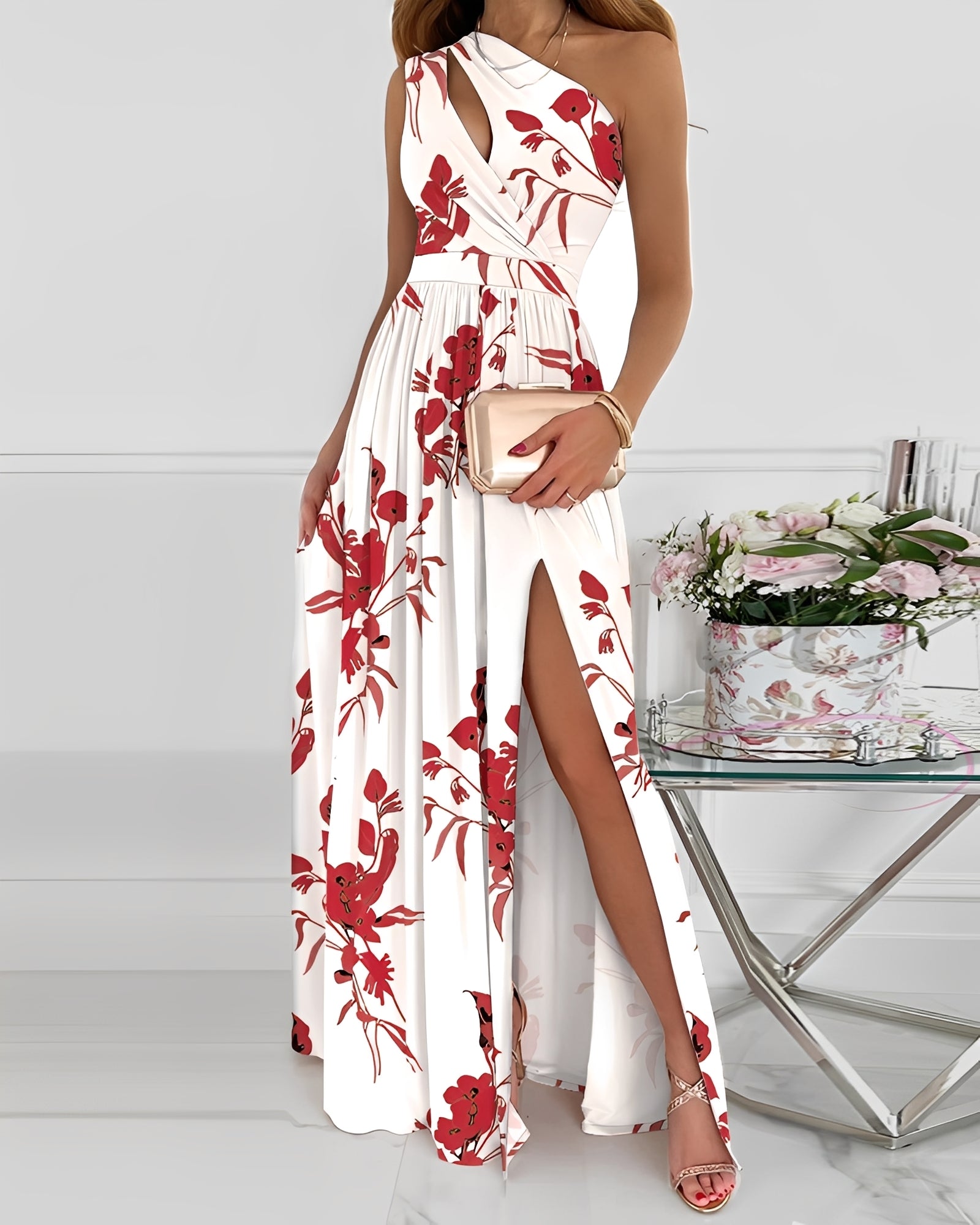 Carla - Elegantes Abendkleid mit Schlitz für Frauen
