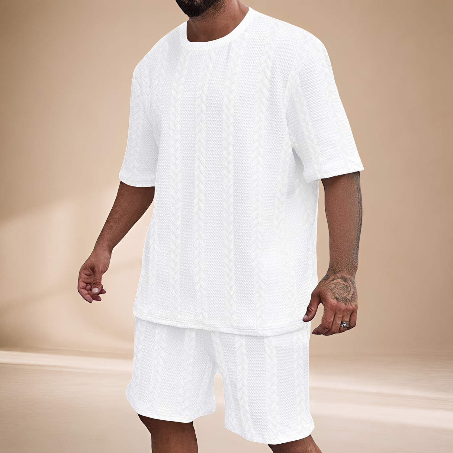 Johnston - Bequemes Set aus Shirt und Shorts