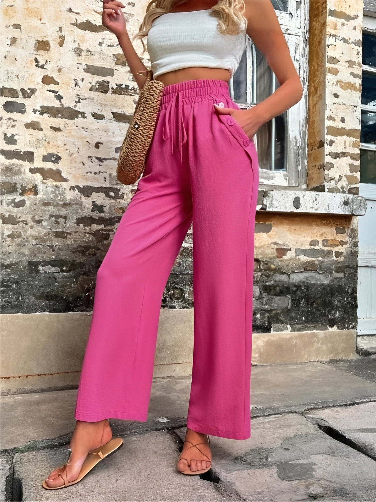 Allie - Weite, schicke Hose mit hoher Taille für Frauen