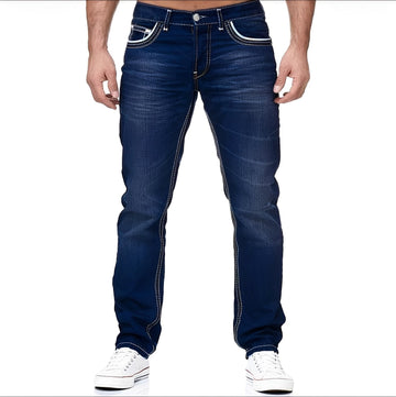 Andy - Elegante Herrenjeans mit abgenutztem Look
