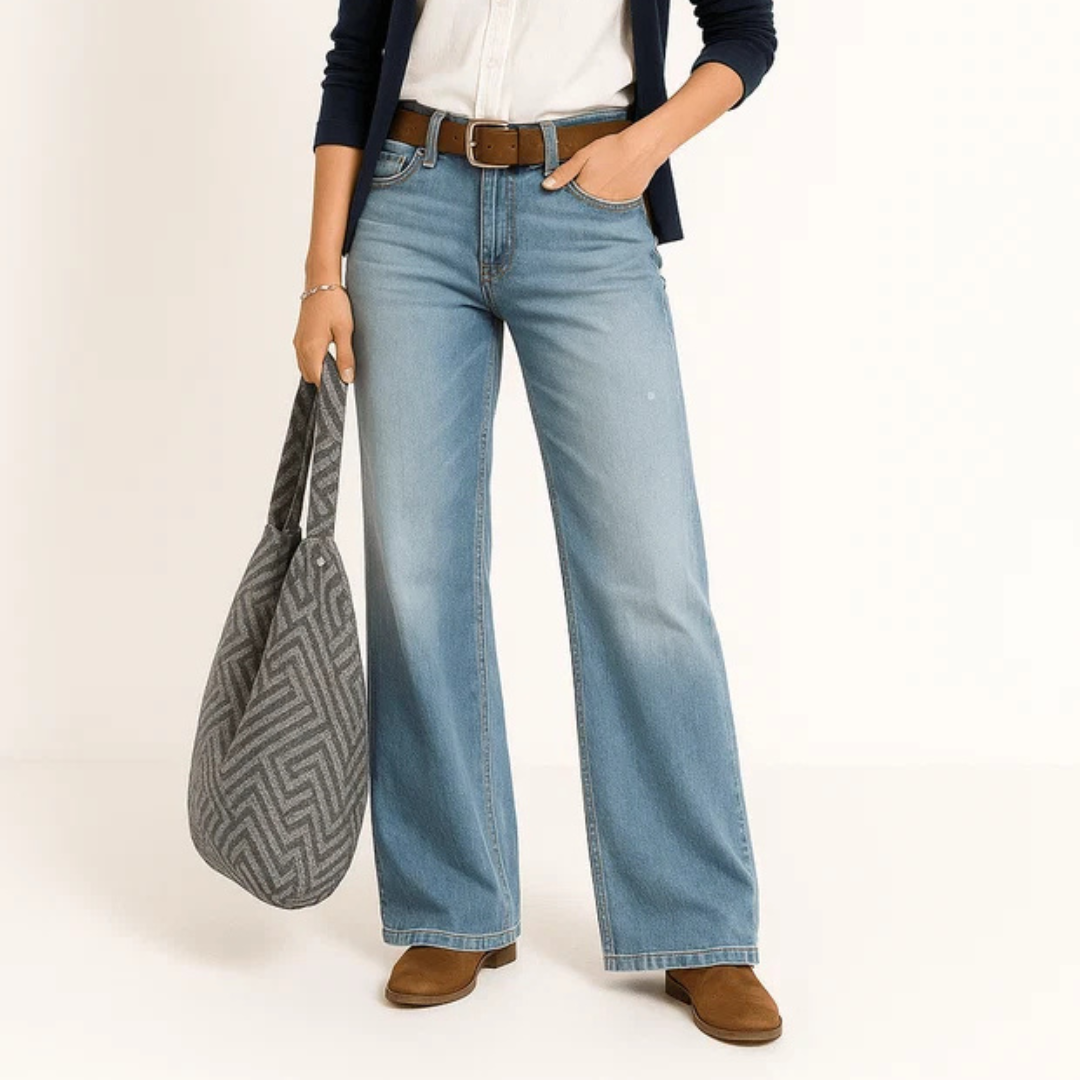 Majken - Elegante Jeans mit weitem Bein