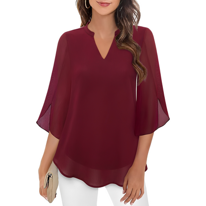 Vanessa - Bluse mit V-Ausschnitt für Damen