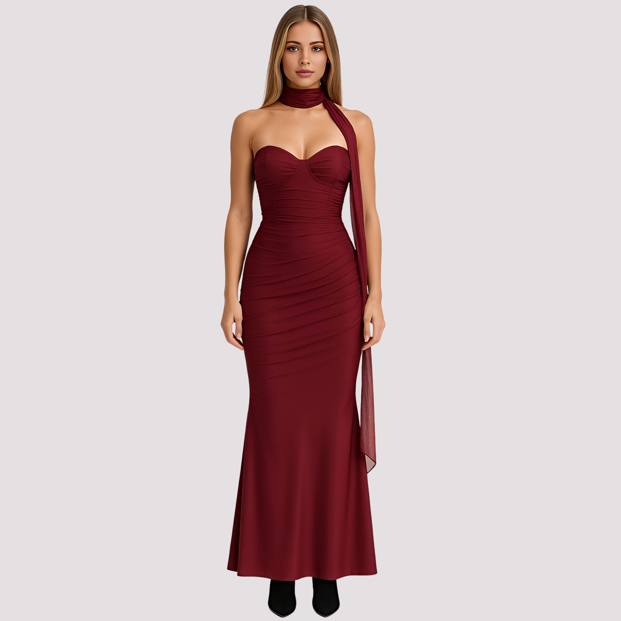 Antonia - Schickes Choker-Kleid in enger Passform