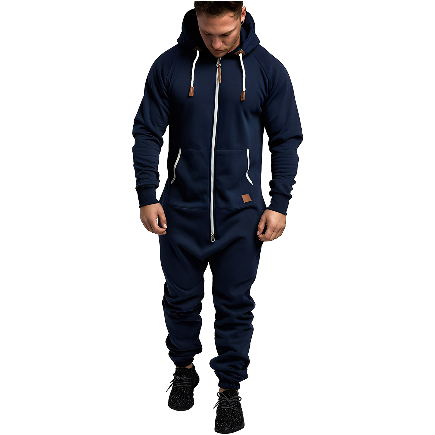 Benson – Bequemer Fleece-Overall für Herren mit Kapuze
