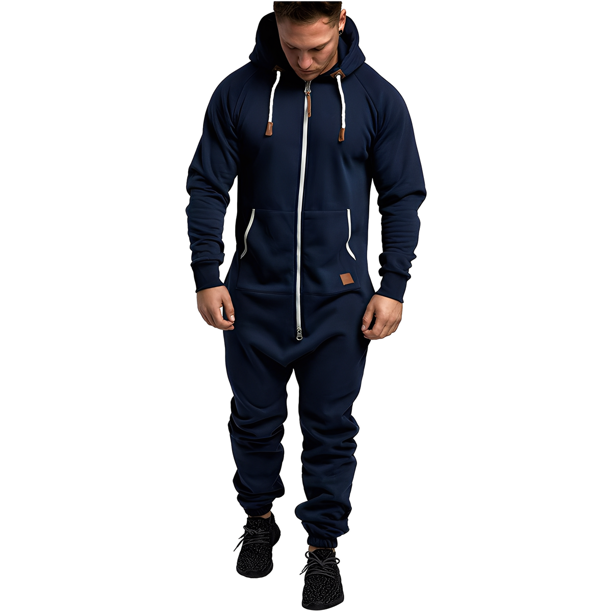 Benson – Bequemer Fleece-Overall für Herren mit Kapuze