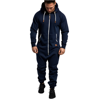 Benson – Bequemer Fleece-Overall für Herren mit Kapuze