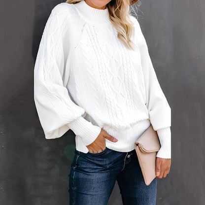 Jemima - Eleganter, lässiger Damen-Rollkragenpullover