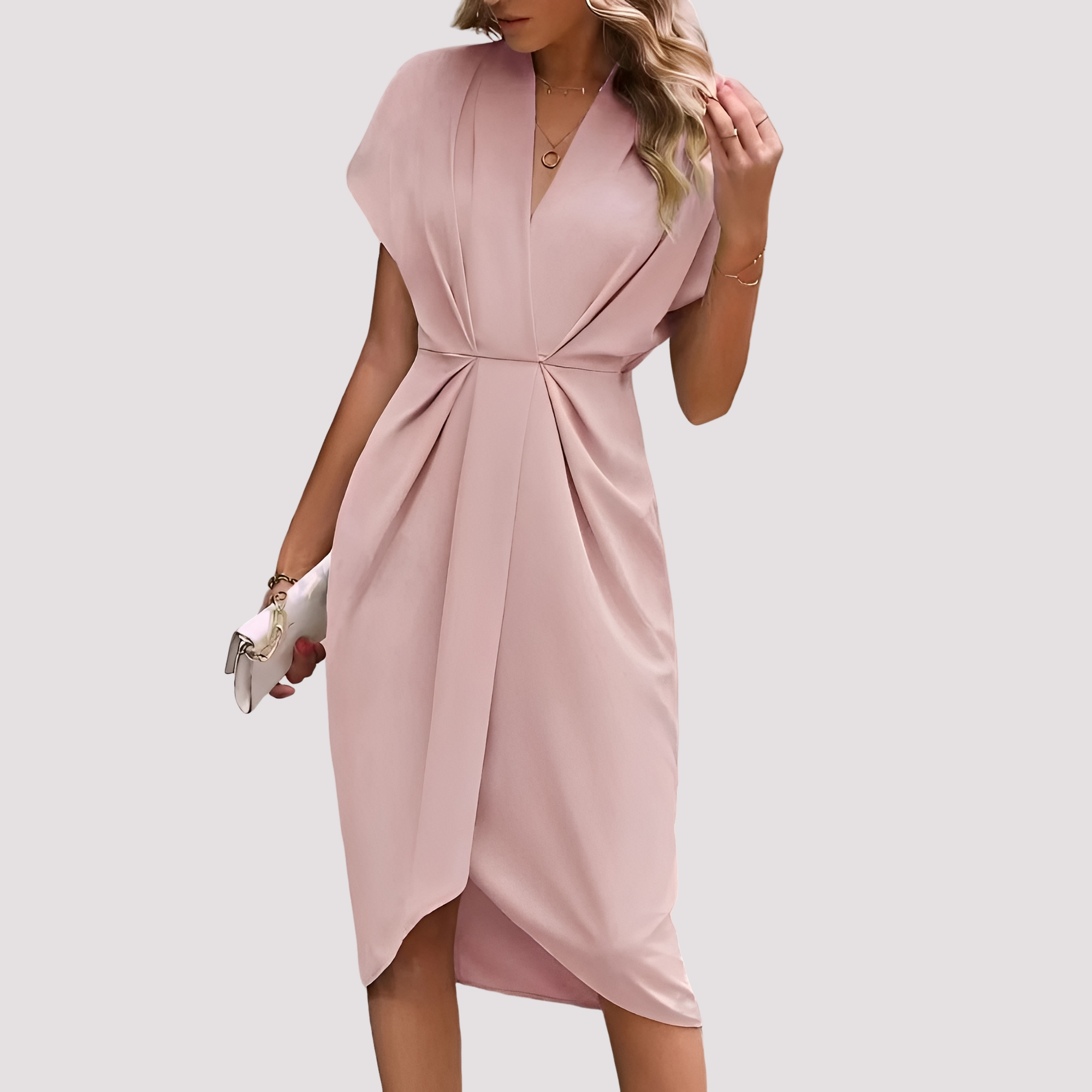 Gwen - Stilvolles Midikleid mit Schlitz