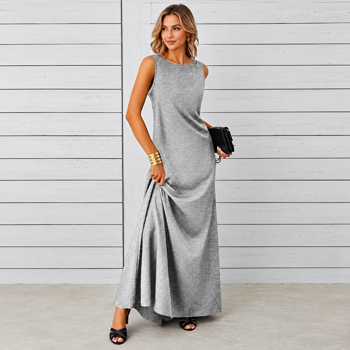 Saranna - Stilvolles Langkleid für Damen