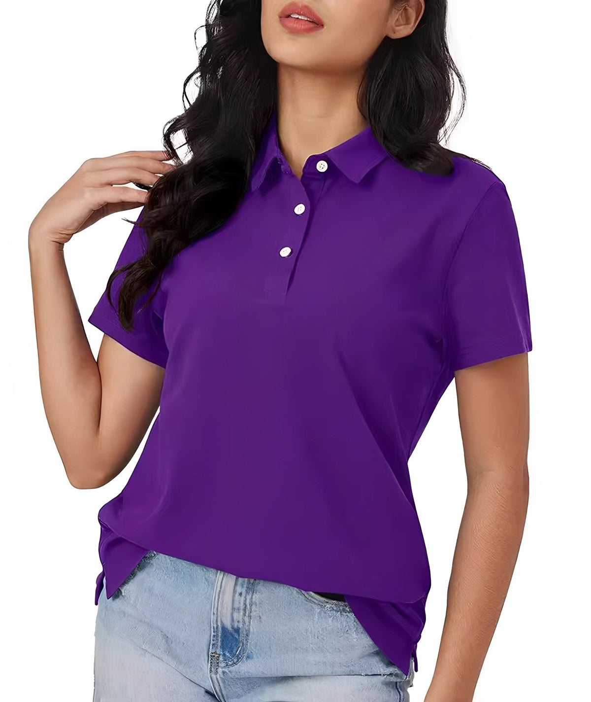 Amanda - Kurzarm-Polo lässig für Frauen