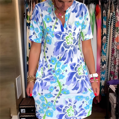 Abbie - Elegantes Kleid mit Blumenmuster für Frauen