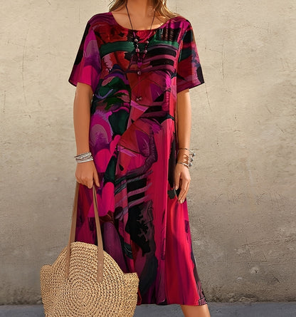Alexa - Kleid mit schickem Druck und lockerem Schnitt für Frauen