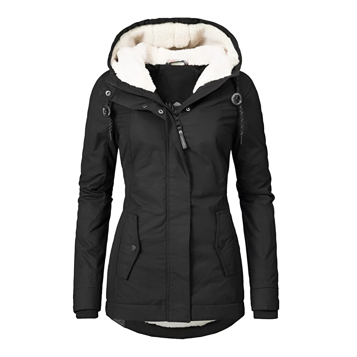 Earleen - Angenehme und kuschelige Jacke mit Kapuze