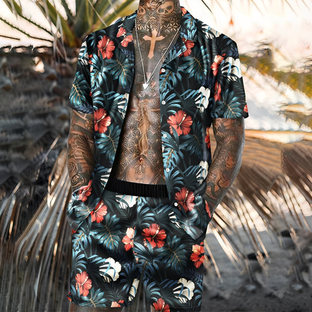 Lucas - Elegante Hawaiihemd-Sets für Männer