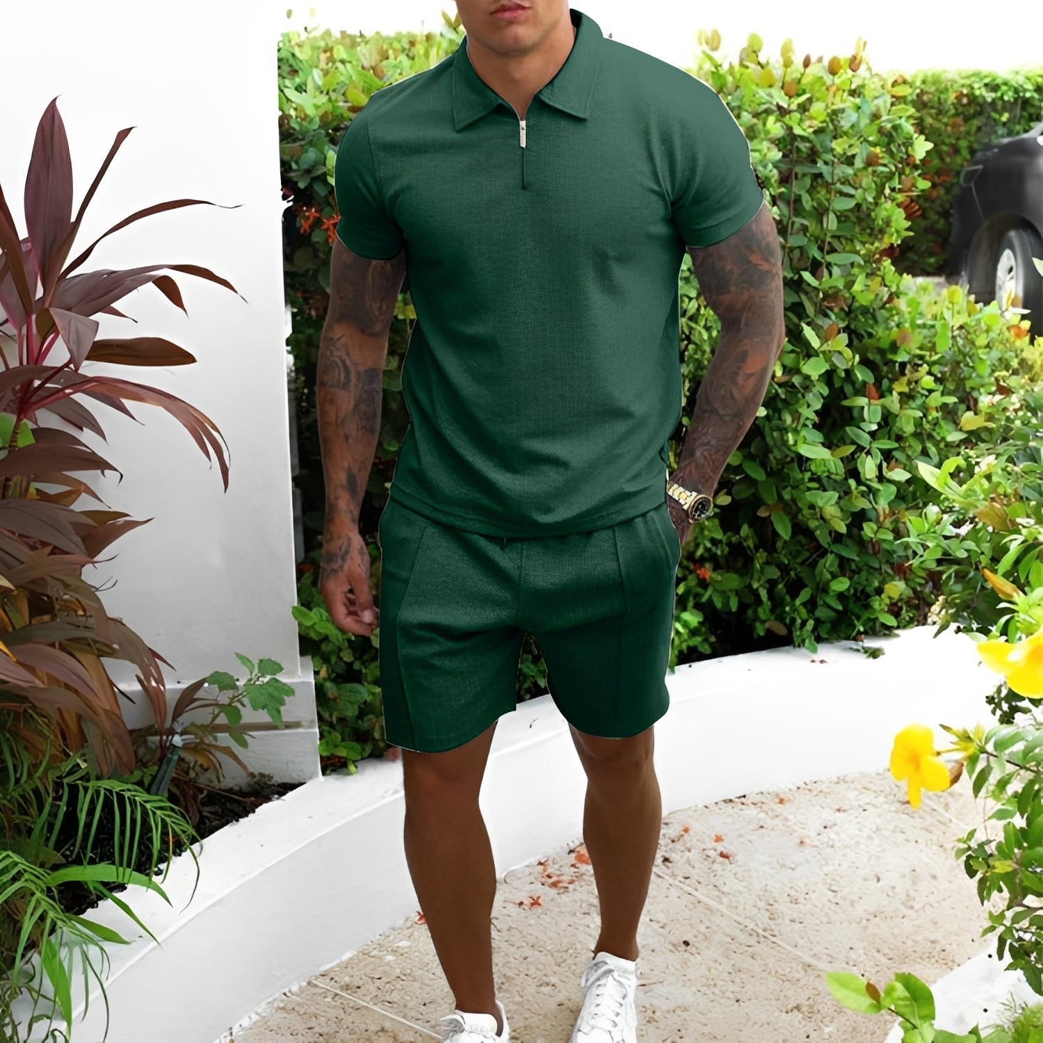 Richard - Ensemble Polo und Shorts lässig für Herren