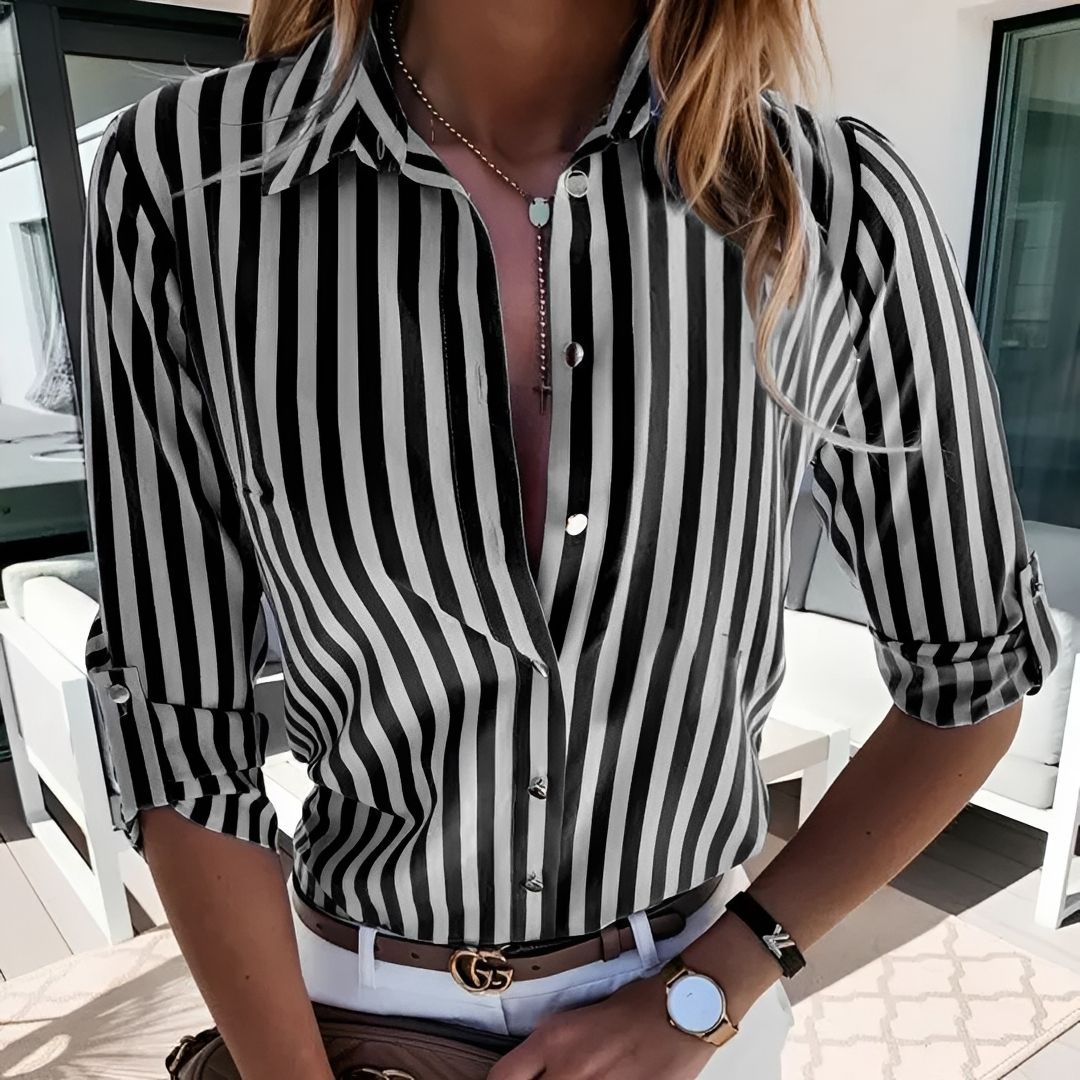 Corena - Elegante gestreifte Bluse für Damen