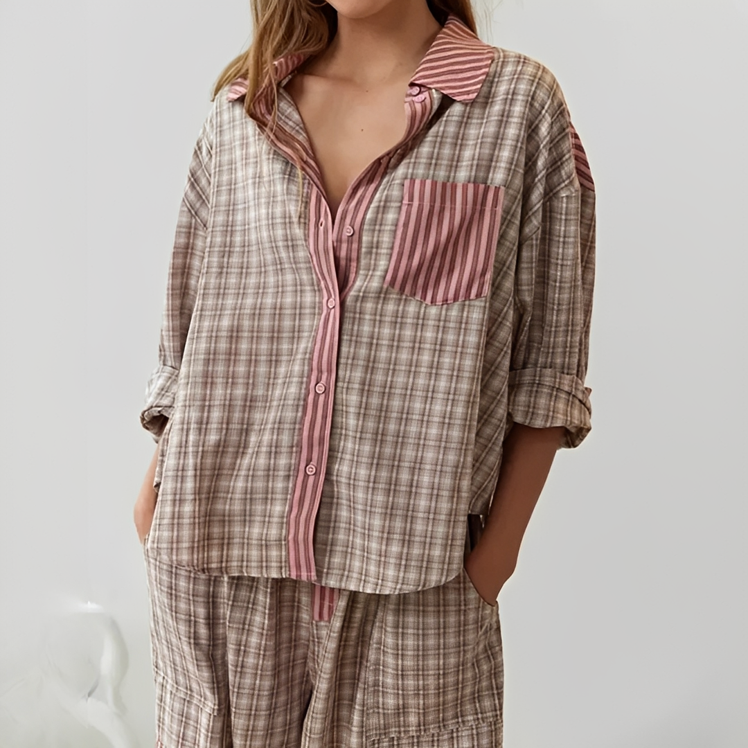 Elena - Schickes zweiteiliges Pyjama-Set