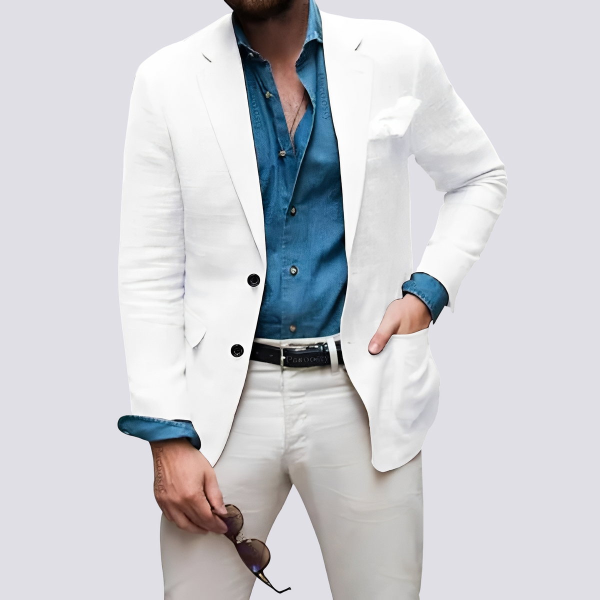 Glenn - Elegante Herrenjacke mit Knöpfen