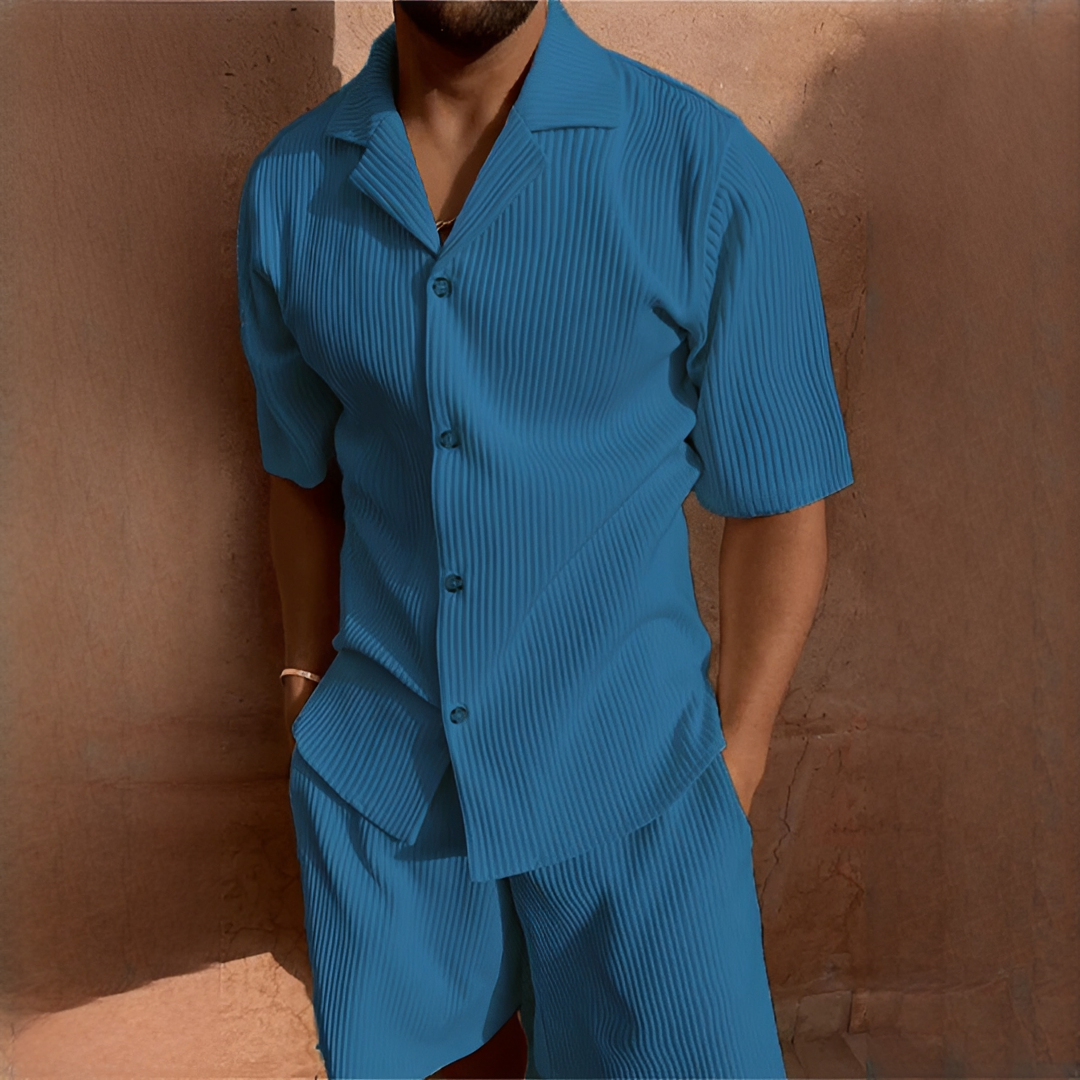 Junmar - Set Hemd und kurze Hose lässig für Herren