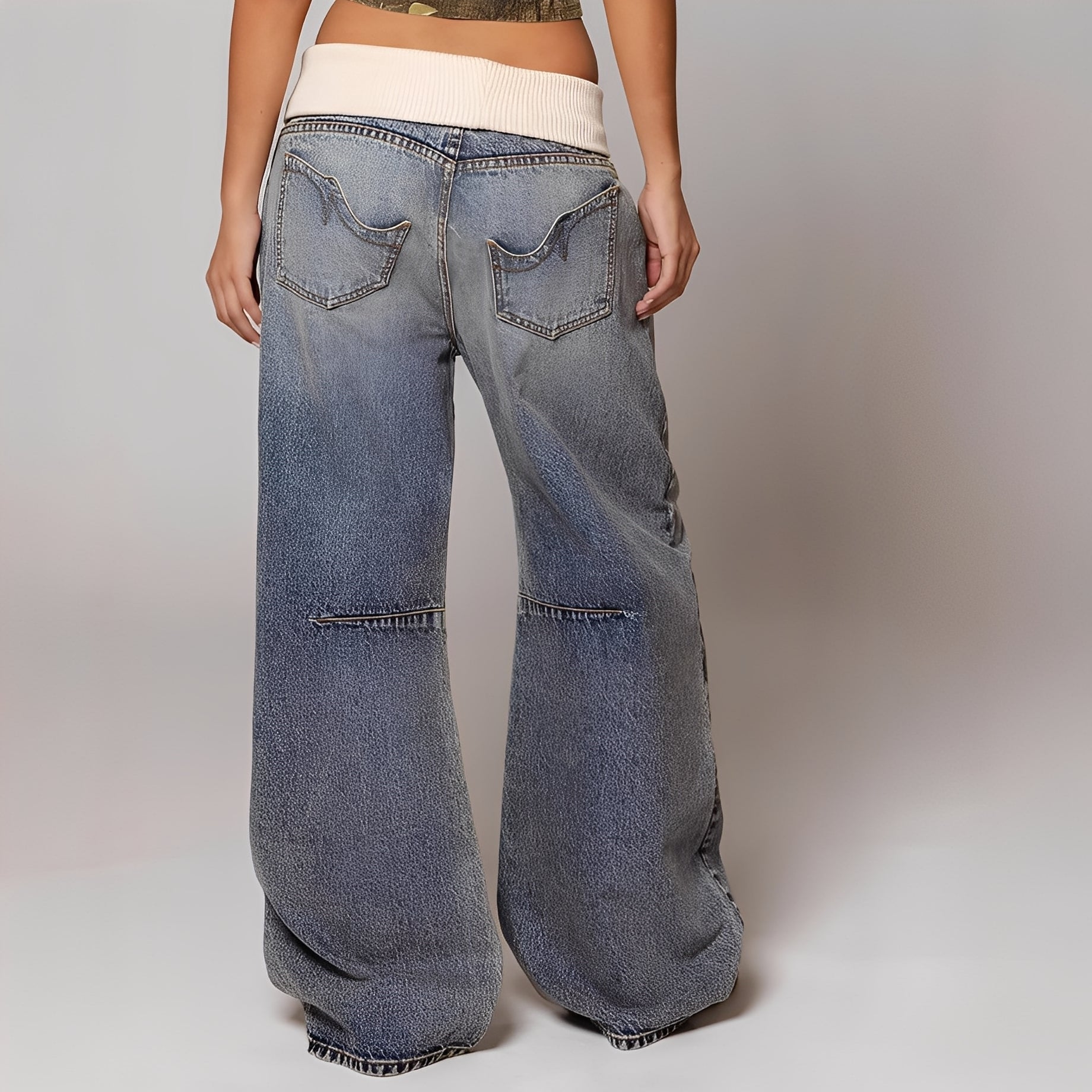 Vanessa - Bequeme und kuschelige Damenjeans mit lockerer Passform