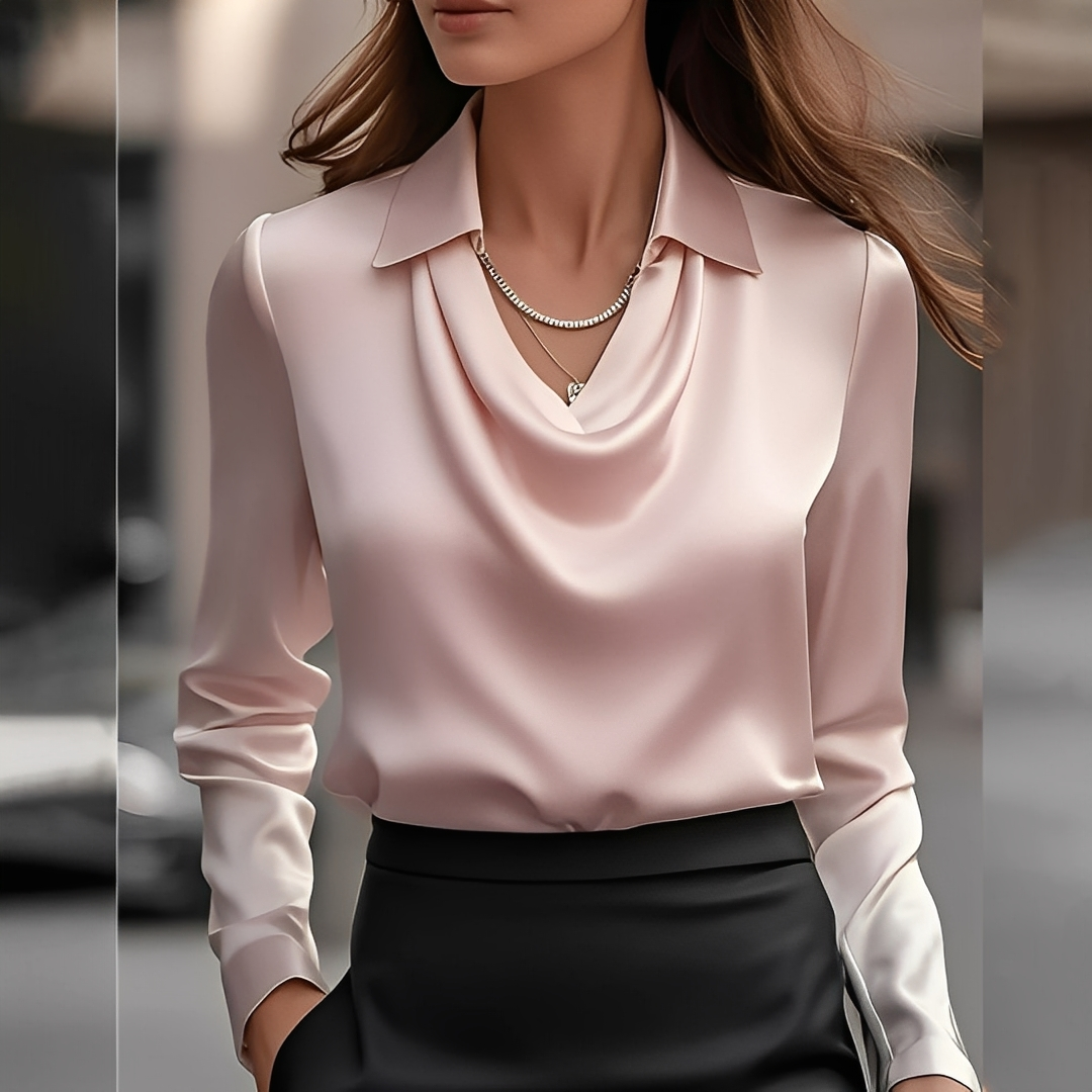 Laurentine - Exklusive Bluse mit langen Ärmeln für Damen