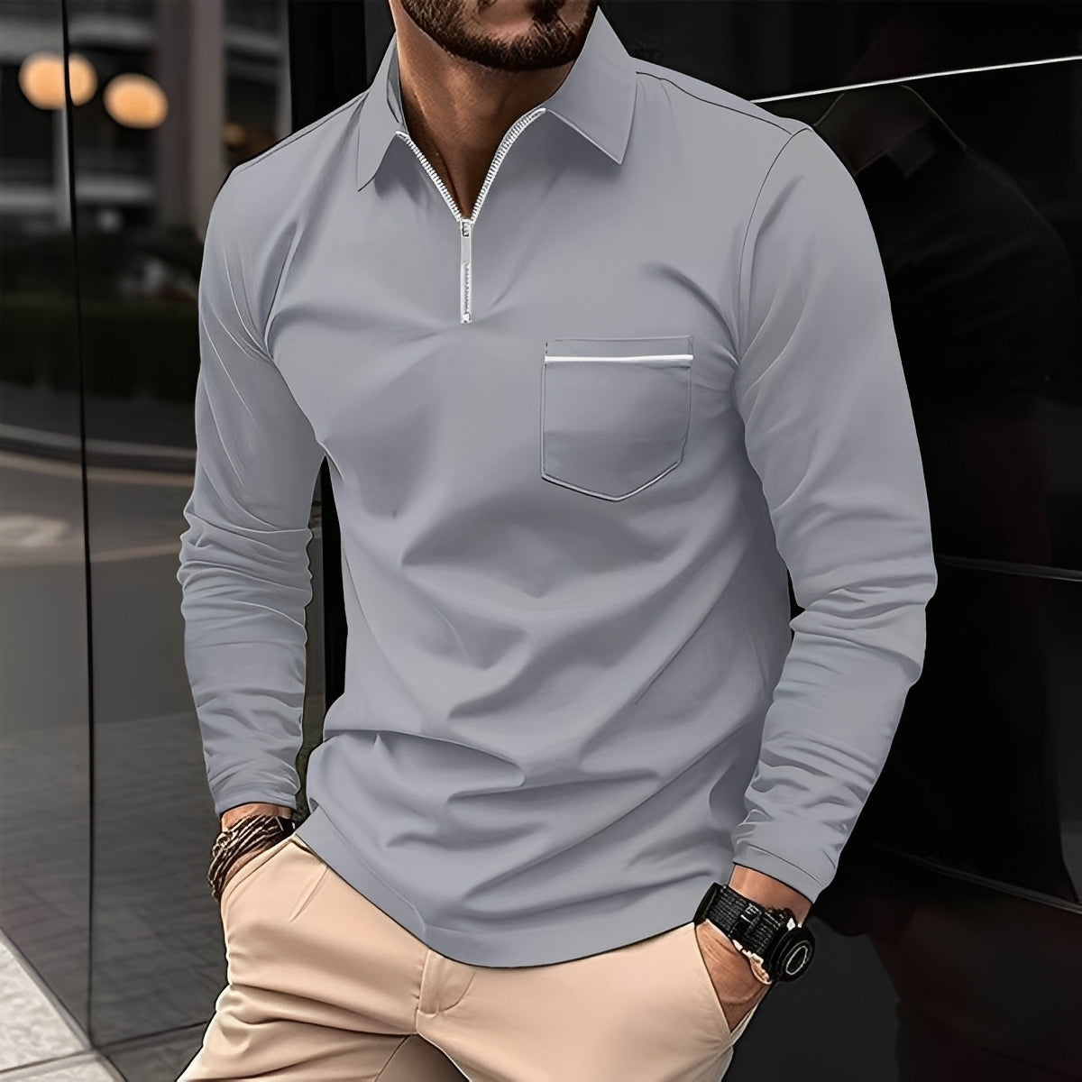 Florent - Komfortables Langarmshirt