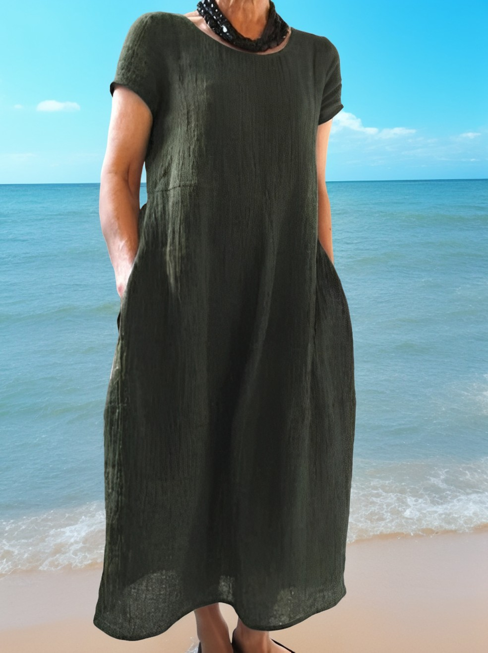 Allie - Kurzes, lockeres und legeres Kleid für Frauen