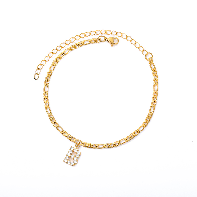 Initialen Knöchel - Knöchelarmband mit deiner Initiale