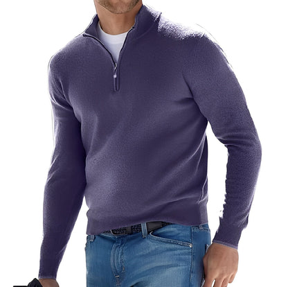 Ralph - Bequemer Herrenpullover mit Reißverschluss