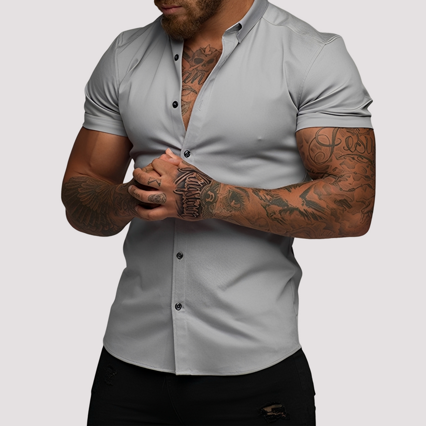 Oscar - Slim-Fit-Kurzarmhemd für Herren