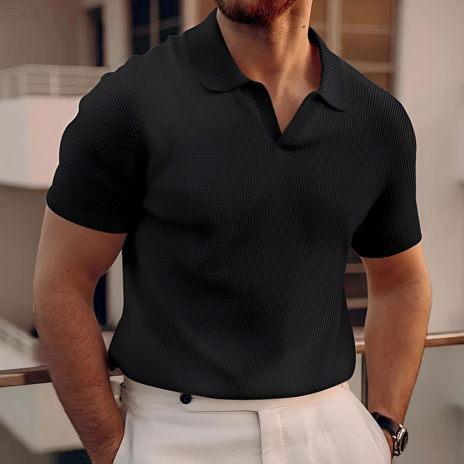 Holden - Kurzarm-Poloshirt mit schlichtem Design