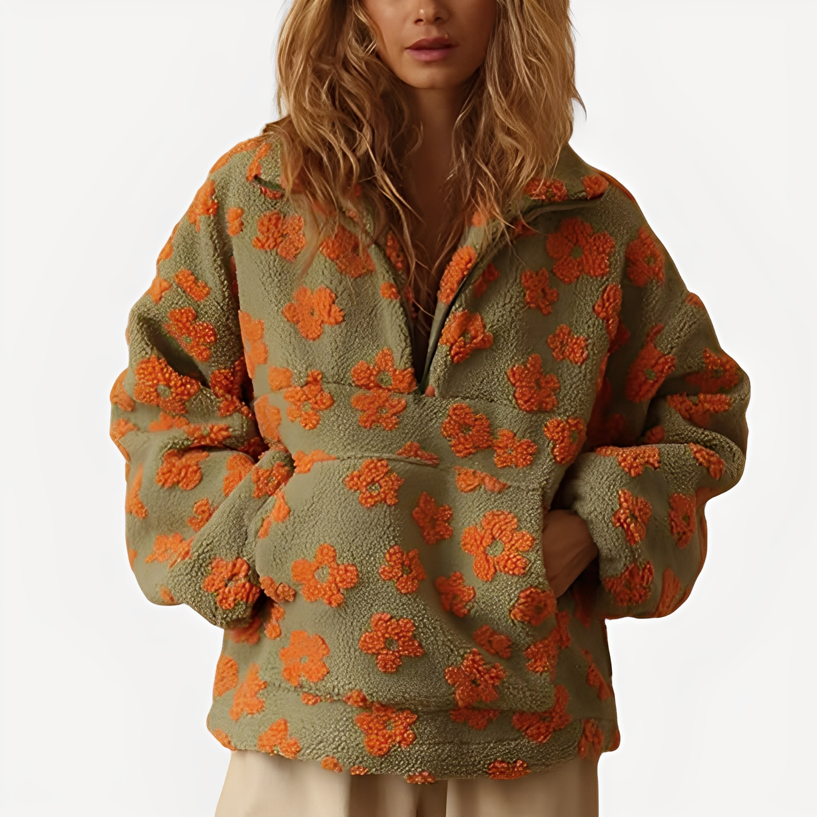 Elizabeth - Stilvoller Pullover mit Blumenmuster