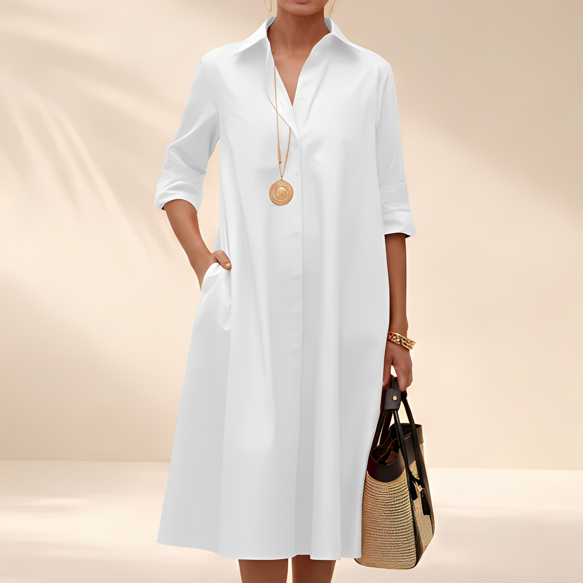 Eljenne - Fließendes Hemdkleid für Frauen