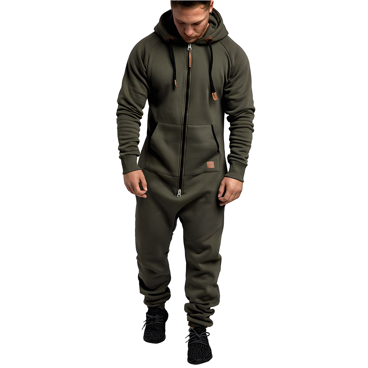 Benson – Bequemer Fleece-Overall für Herren mit Kapuze