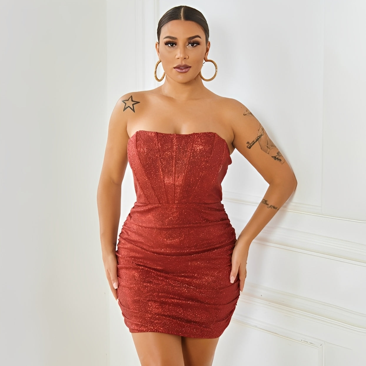 Isobelle - Elegante Mini-Robe mit Korsett für Frauen
