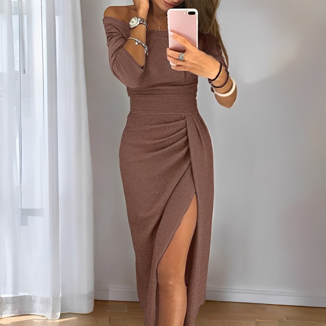 Babette - Schickes Damenkleid mit Schlitz