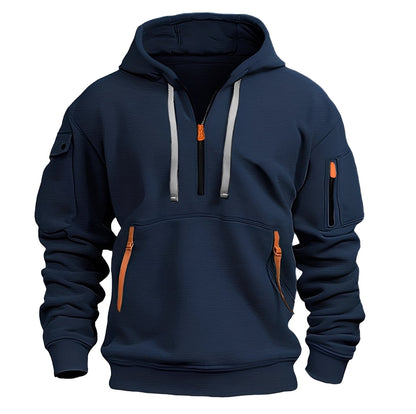 Burton – Moderner Hoodie mit halbem Reißverschluss für Herren