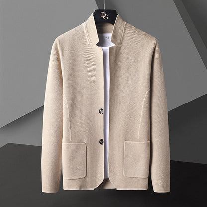 Elsdon - Modische, leichte Herren-Strickjacke mit Taschen
