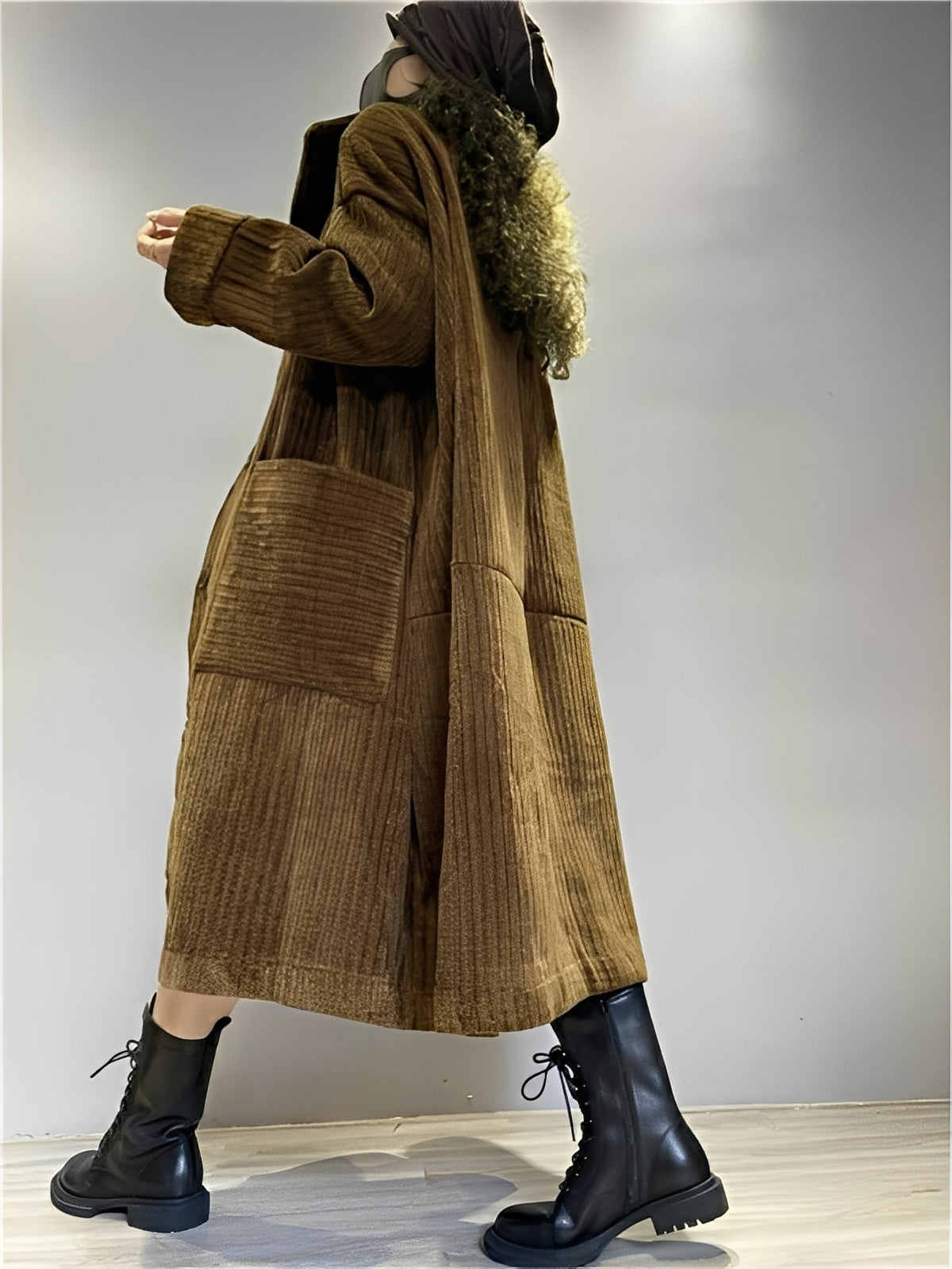 Alethea – Lange, bequeme Jacke mit Taschen für Damen