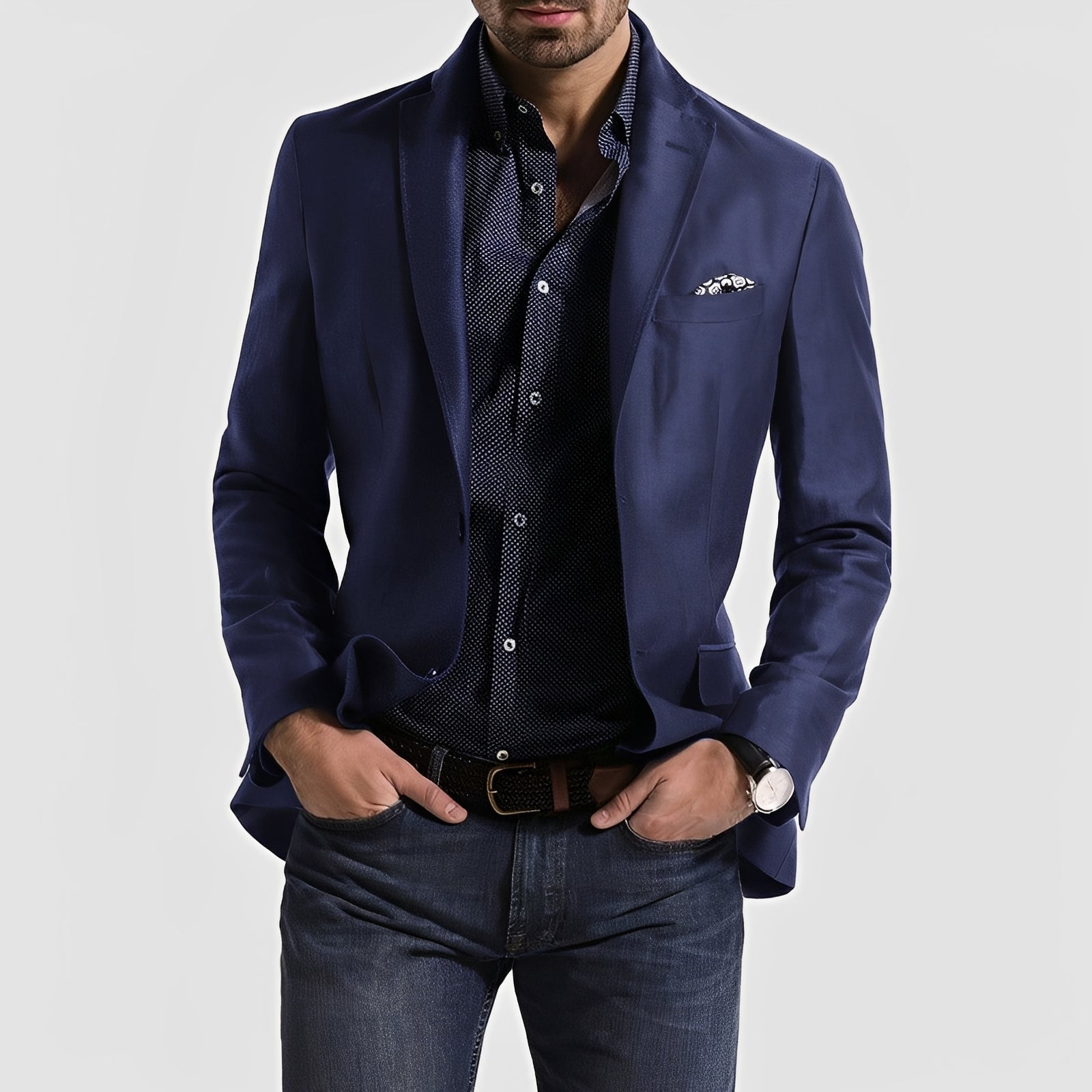 George - Eleganter Herrenblazer mit Zweiknopfverschluss