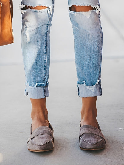 Christal – Elegante Loafer mit spitzer Zehenpartie für Damen