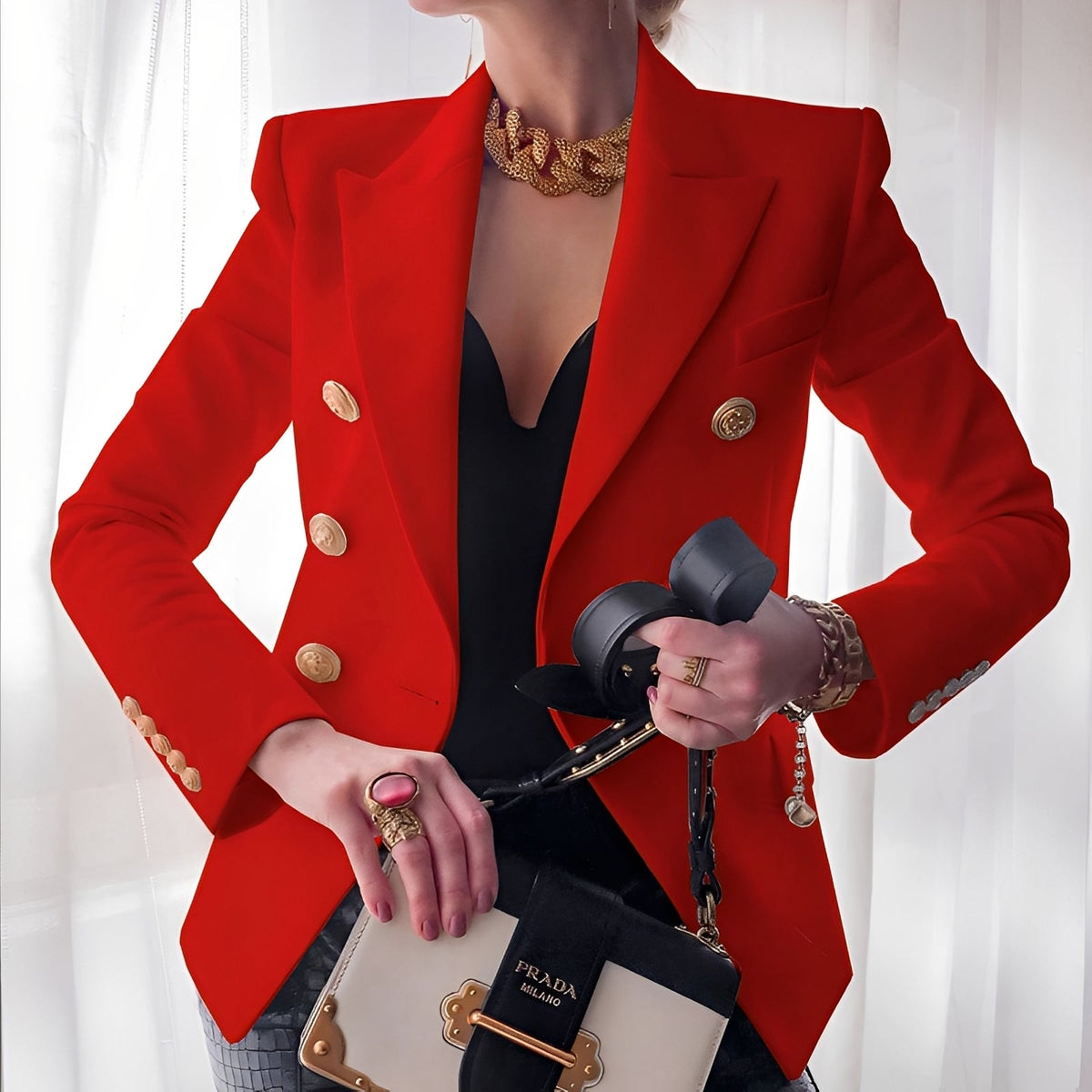 Shelley - Blazer mit Knöpfen für Damen