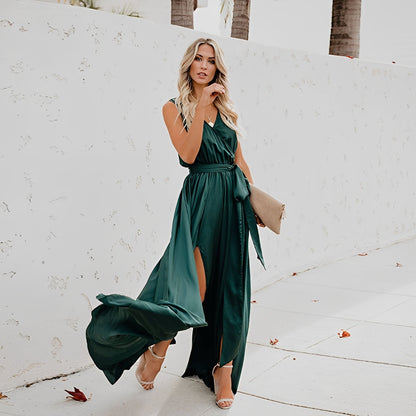 Jamie - Elegantes Maxikleid mit seitlichem Schlitz für Frauen