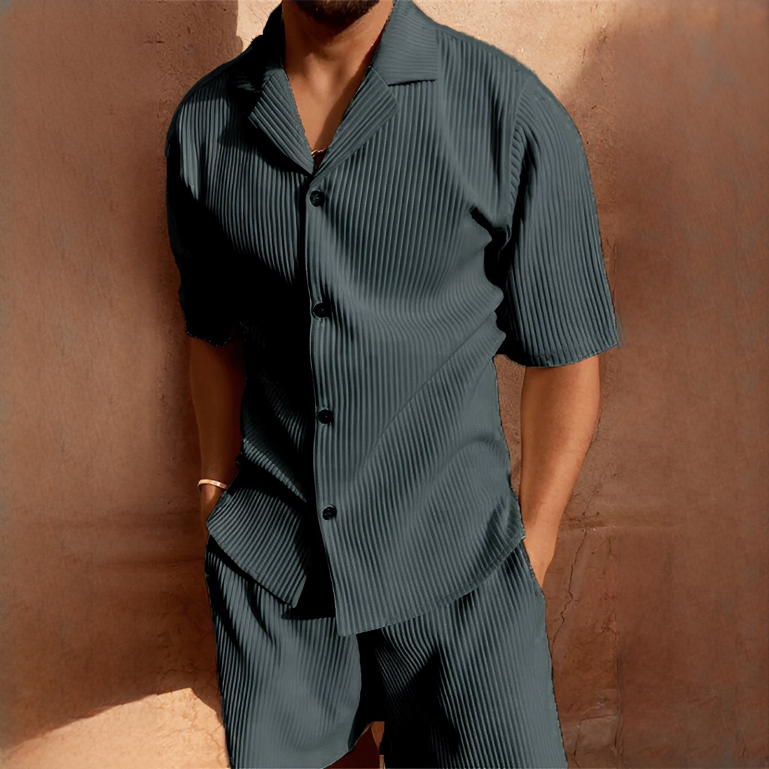 Junmar - Set Hemd und kurze Hose lässig für Herren
