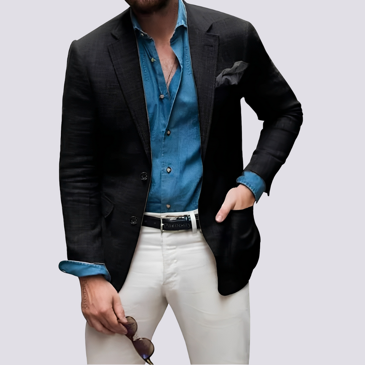 Glenn - Elegante Herrenjacke mit Knöpfen