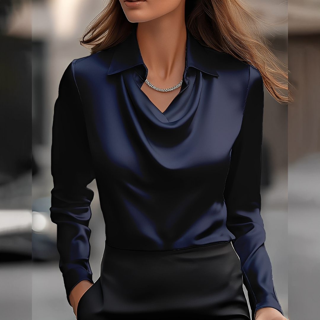Laurentine - Exklusive Bluse mit langen Ärmeln für Damen