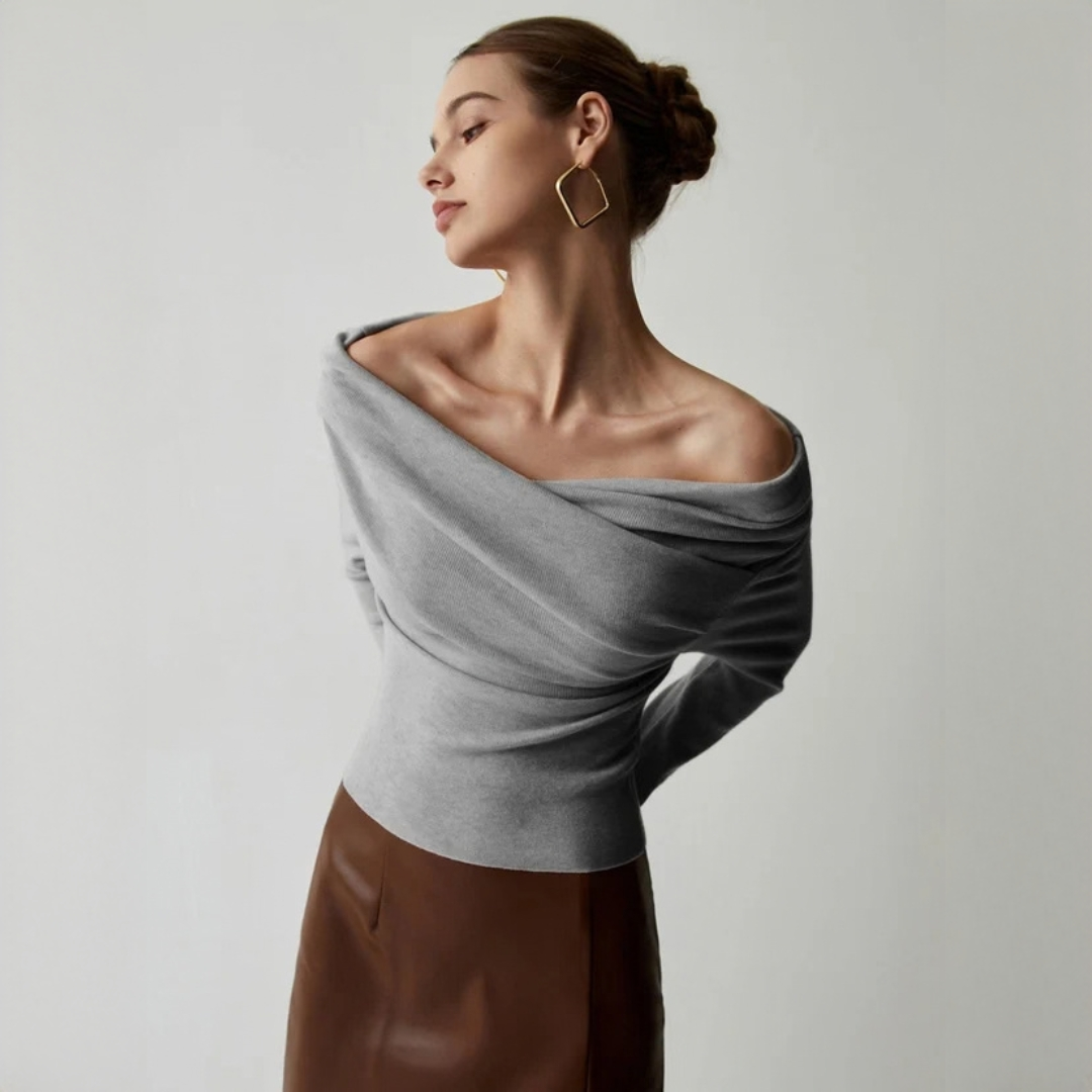 Yasmin - Elegantes schulterfreies Top