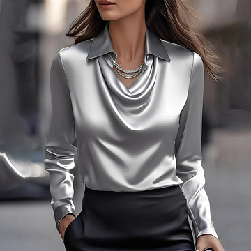 Laurentine - Exklusive Bluse mit langen Ärmeln für Damen