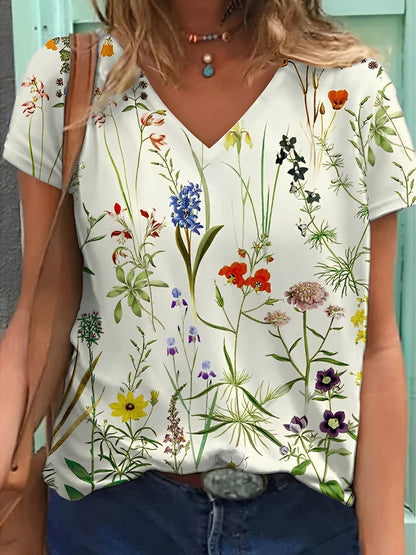 Niki - Elegantes Oberteil mit Blumenmuster für Frauen